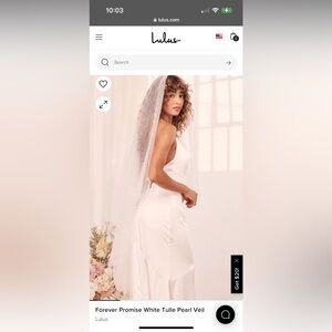 NWT - Pearl bridal veil